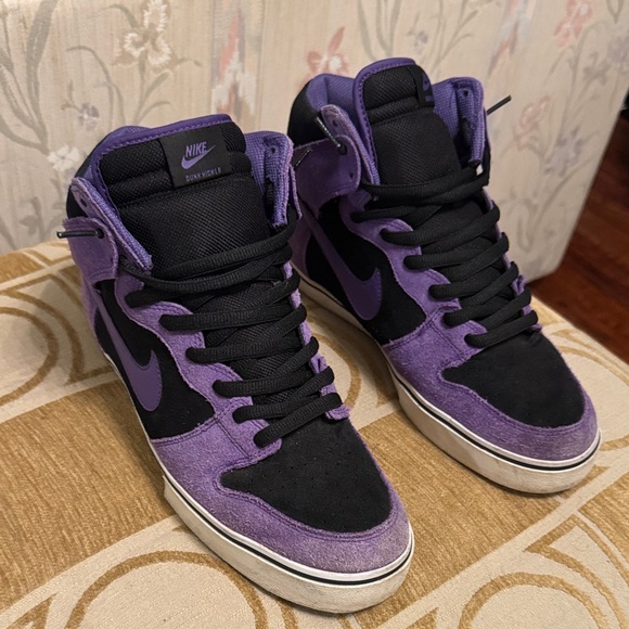 RARE Nike Dunk High LR 'Black Varsity Purple' - SKU 487924-050 - Picture 1 of 4